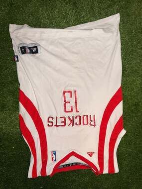 Adidas James Harden Houston Rockets #13 NBA Swingman Jersey White Size Medium